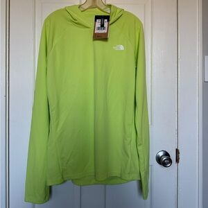 NWT The North Face Neon Green Lightweight Hoodie Size Large